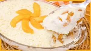 Pavê de Pêssego com Chocolate Branco, Sobremesa Perfeita Para Qualquer Hora