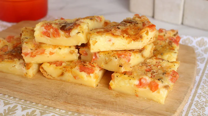 Torta de Tapioca com Tomate, Alho e Queijo é uma Delícia