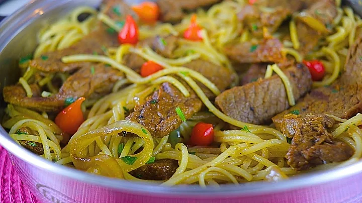 Receitas Rápidas e Fácil: Macarrão na Manteiga com Iscas de Carne Rápido e Fácil 