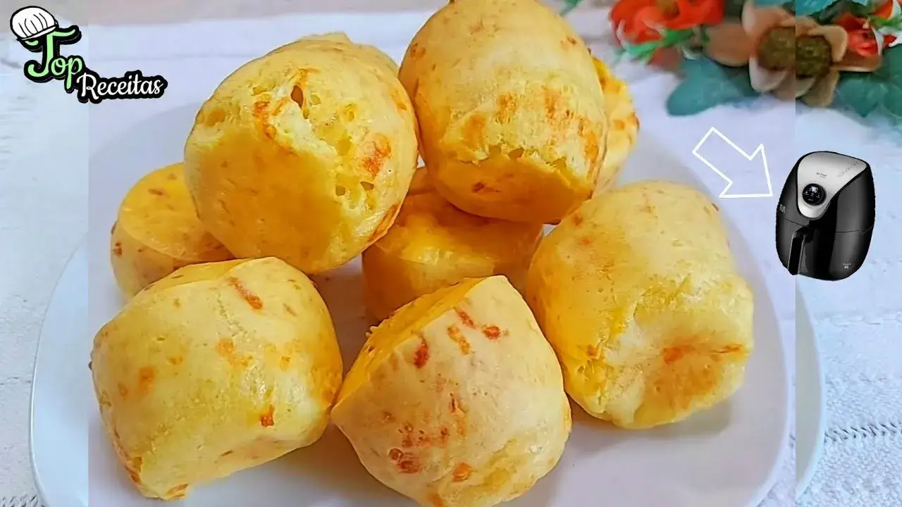 Pão de Queijo de Tapioca na Air Fryer (Sem Óleo) Veja a Receita