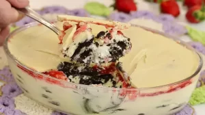 Pavê de Ninho com Morangos, Sobremesa Fácil e Deliciosa
