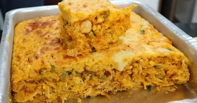 Receitas Rápidas e Fácil: Torta de Frango Mesclada, Uma Torta Perfeita Para a Sua Janta