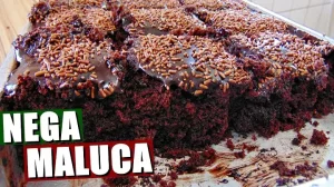 Bolo Nega Maluca, Receita Completa Fica uma Delícia esse Bolo