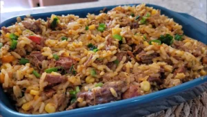 Arroz Cremoso com Carne e Legumes na Pressão: Sabor Incrível em Uma Panela Só