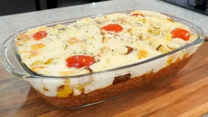 Batata Assada com Carne Moída e Creme de Alho: Um Prato de Dar Água na Boca