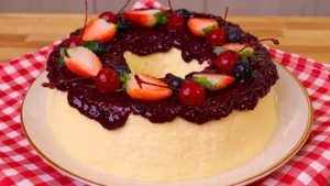 Pudim de Ricota Cremoso com Frutas Vermelhas: Uma Sobremesa Irresistível e Fácil de Fazer