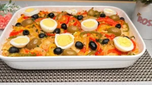 Bacalhau de Forno com Batatas Bem Temperado, Uma Receita Prática e Gostosa