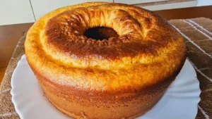 Bolo Algodão de Fubá com Maizena: Imagine esse Bolo com um Bom Cafezinho
