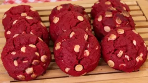 Cookie Red Velvet Crocante Por Fora e Macio Por Dentro, Aprenda a Receita é Fácil