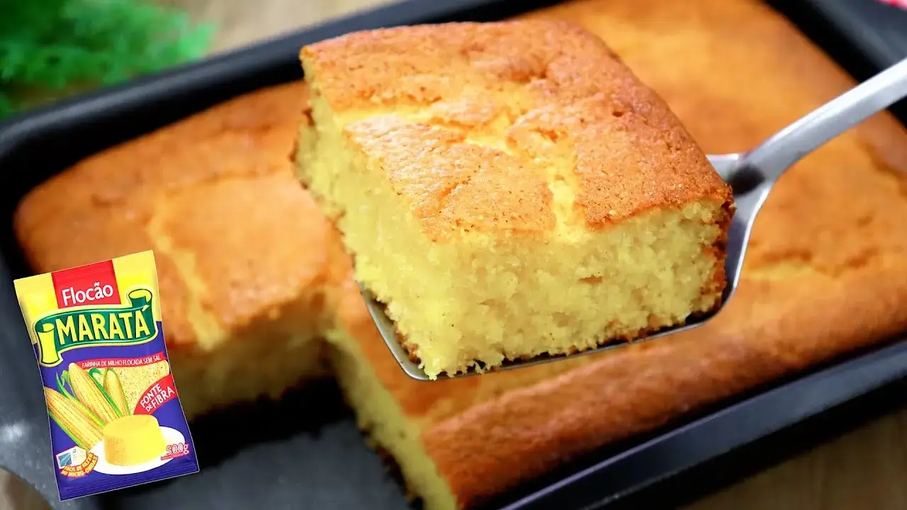 Bolo de Flocão com Coco: A Receita Fácil para um Café Delicioso