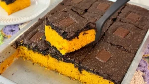 Bolo de Cenoura com Brownie: A Combinação Perfeita para Quem Ama Doce