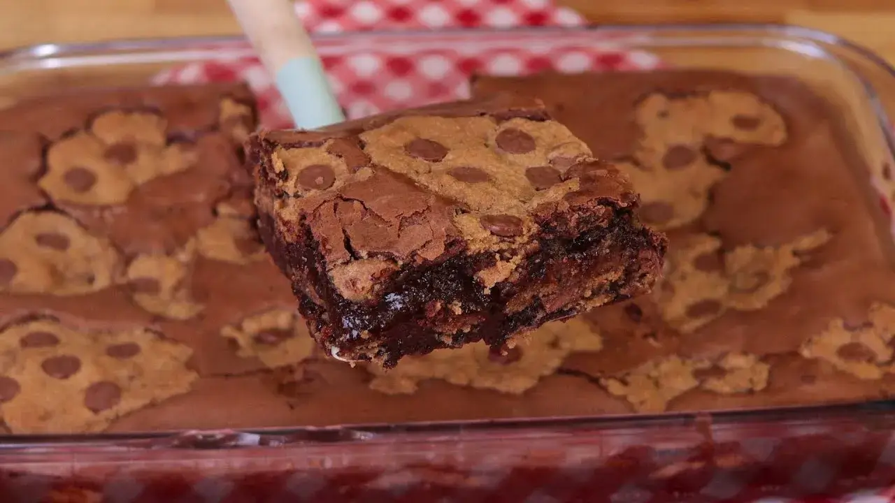 Brookie: Receita de Brownie com Cookie Fácil e Cremoso