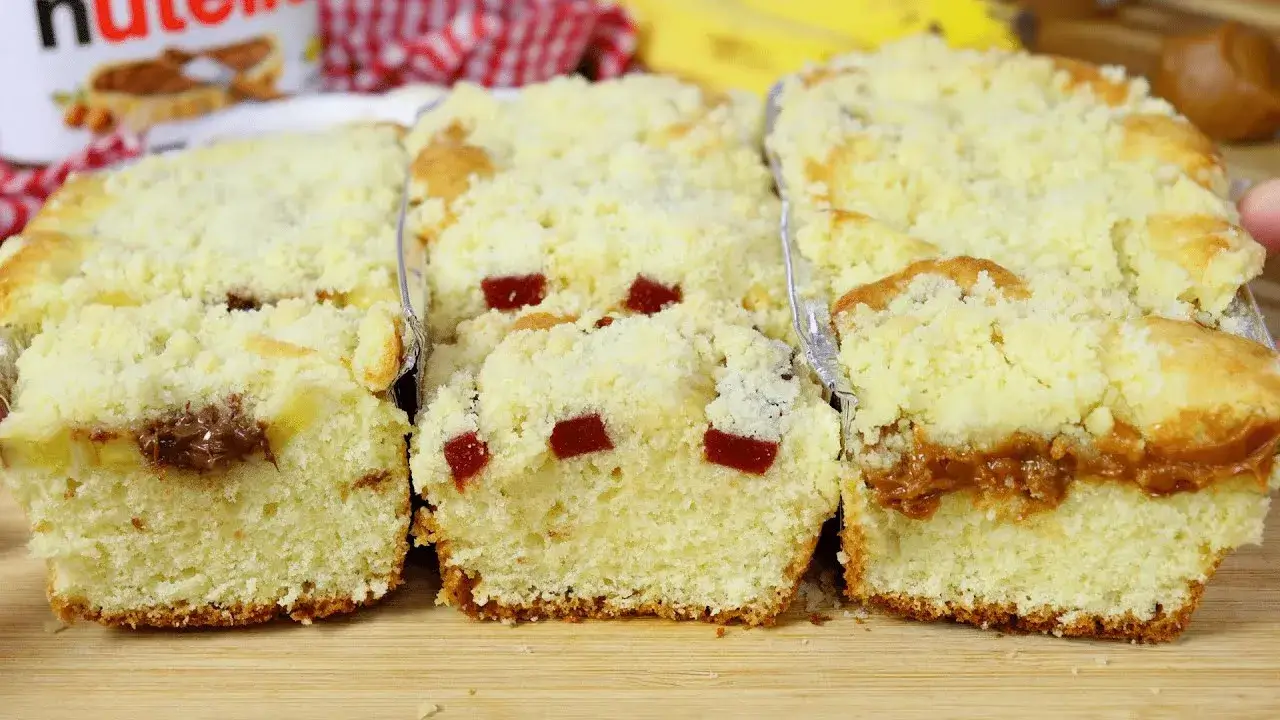 Cuca Tradicional com Farofa Crocante e Recheios Variados: Receita de Cuca Fácil