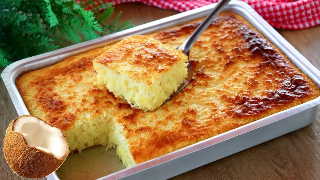 Bolo Cocada Fácil Sem Farinha De Trigo