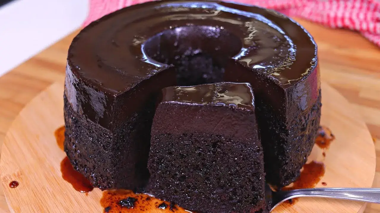 Bolo Pudim de Chocolate Cremoso e Muito Gostoso Veja