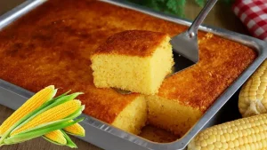 Bolo de Milho Fofinho Com Duas Espigas Feito no Liquidificador