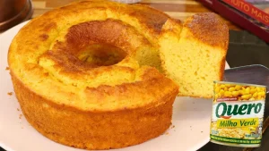 Bolo de Milho de Latinha Fácil de  Fazer e Muito Fofinho