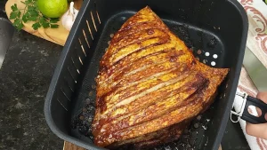 Panceta Pururuca na Air Fryer com Molho de Limão
