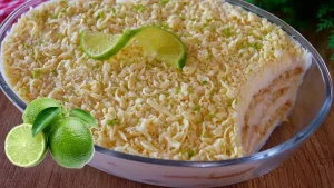 Pavê de Mousse de Limão Fácil e Cremoso