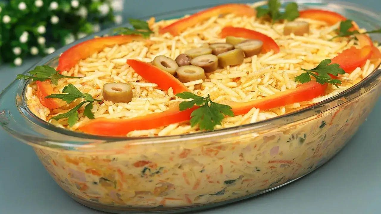 Salpicão de Frango Cremoso Para Acompanhar Carnes e Churrascos
