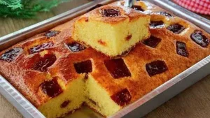 Bolo de Fubá dom Goiabada Fofinho no Liquidificador