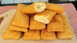 Cigarrete de presunto e queijo crocante: Salgado fácil e delicioso para qualquer hora