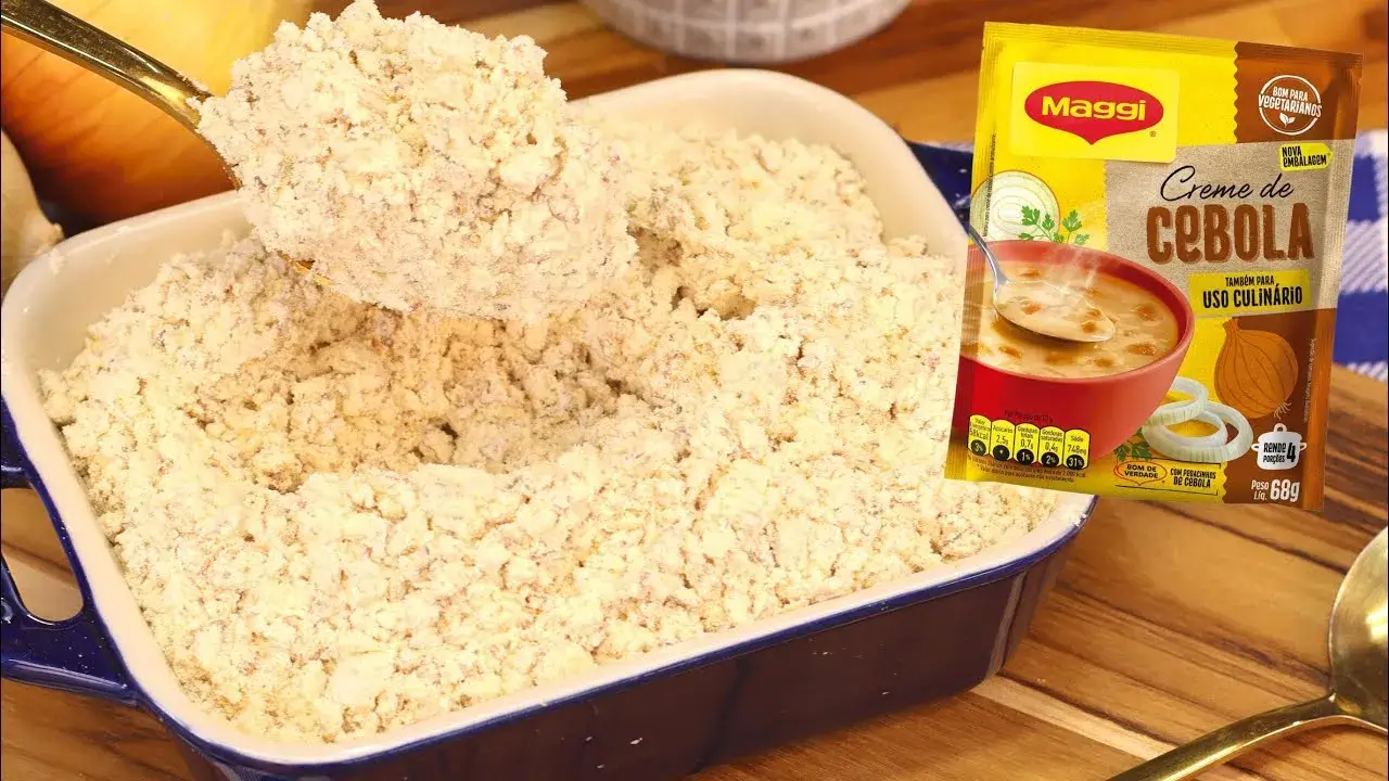 O creme de cebola caseiro é uma receita prática e muito saborosa, perfeita para substituir...