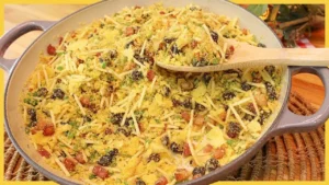 Farofa de Bacon com Batata Palha e Uva-Passa Para o Natal
