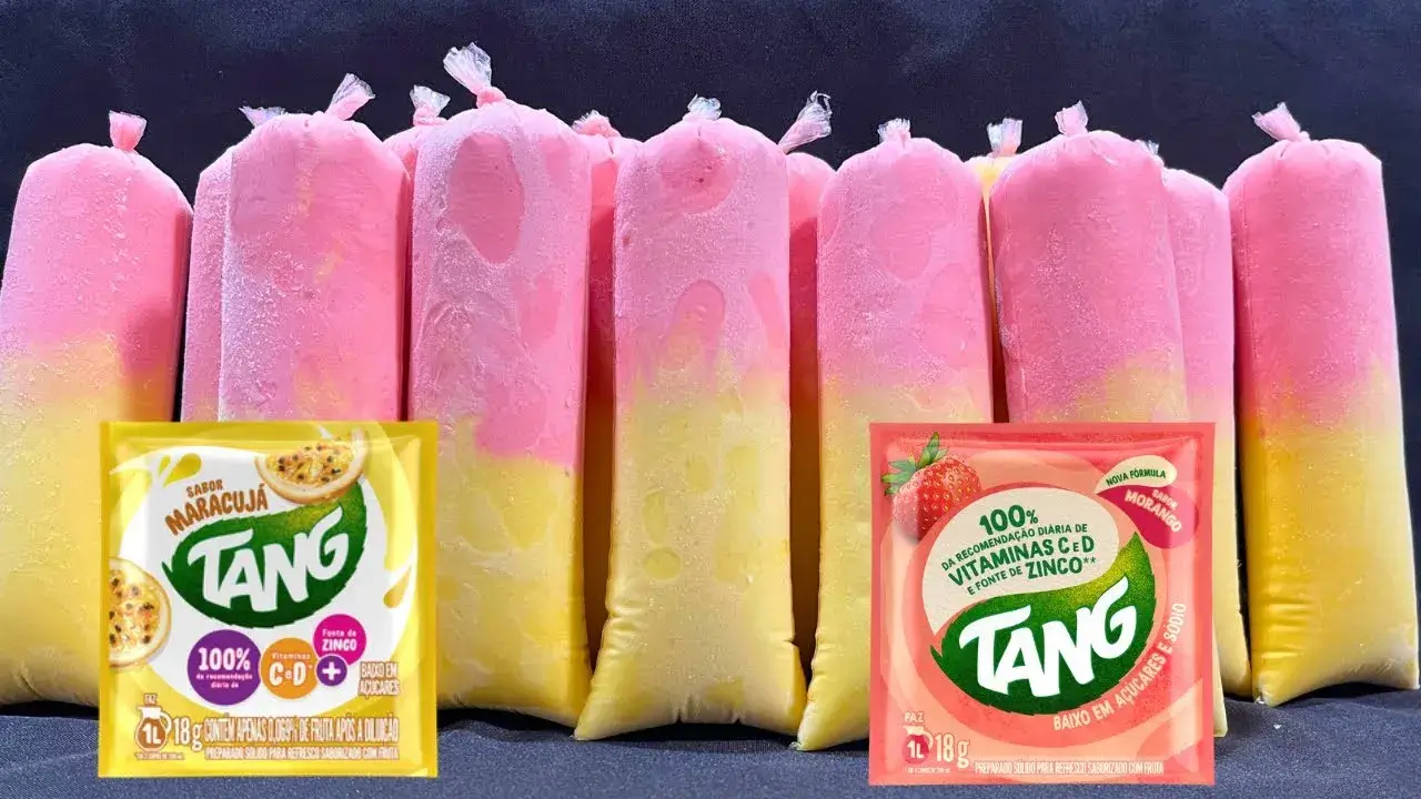 O geladinho dois em um cremoso é uma delícia refrescante perfeita para quem quer saborear...