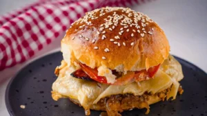 Lanche de Forno: Receita Prática com Pão De Hambúrguer e Recheio Cremoso
