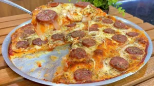 Pizza de Liquidificador Fácil e Fofinha: Pronta em Poucos Minutos