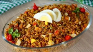 Farofa de Lentilha Colorida e Molhadinha para Festas e Recheios
