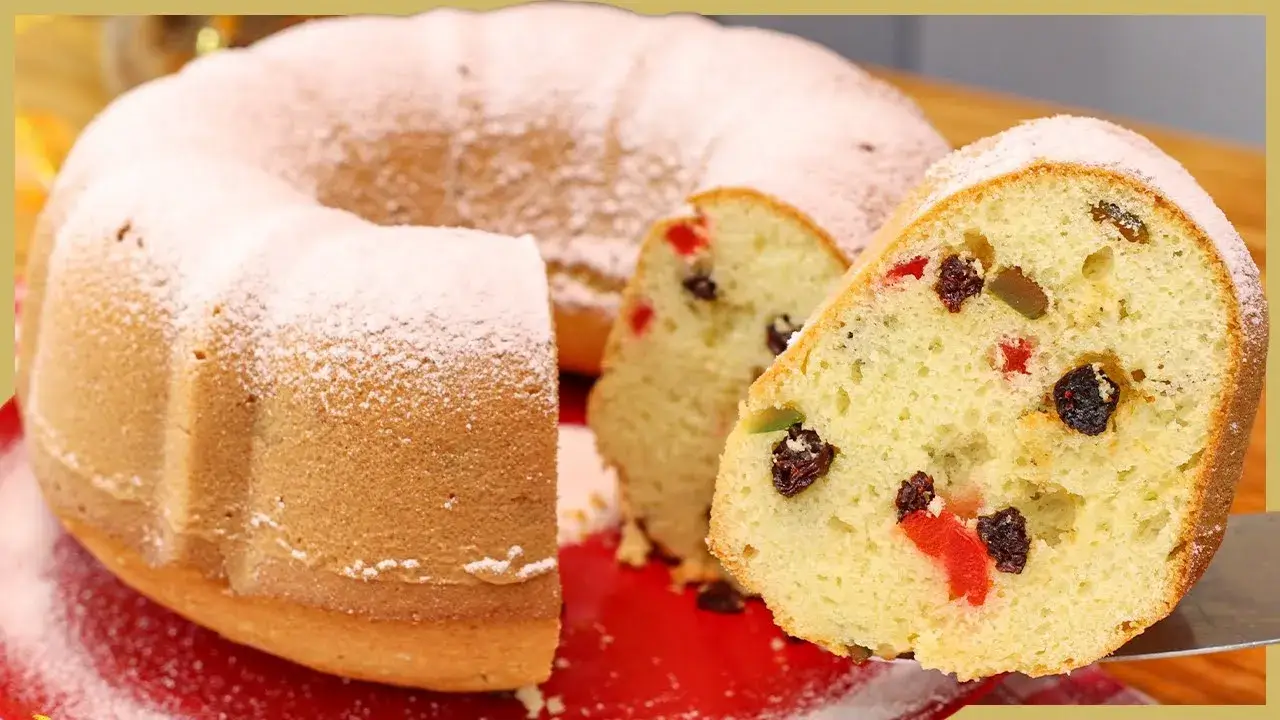 Bolotone com a Massa Amanteigada com Frutas Cristalizadas