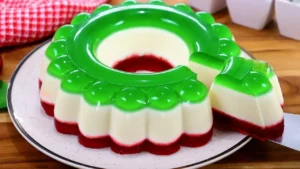 Gelatina Natalina colorida para encantar no seu Natal (receita de gelatina natalina)