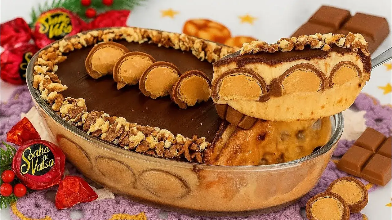 Pavê de Sonho de Valsa Cremoso na Travessa