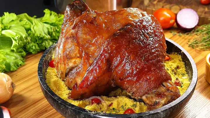 Pernil à Moda Mineira Tradicional com Salmoura e Pele Crocante