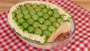 Torta de uva verde fácil na travessa