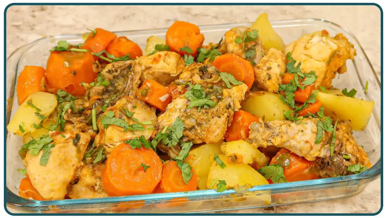 Frango Cozido com Legumes na Panela de Pressão Bem Temperado e Suculento