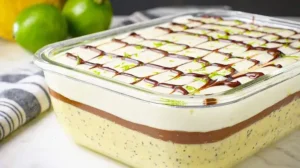 Marido Gelado Tropical de Maracujá, Chocolate e Limão em Camadas