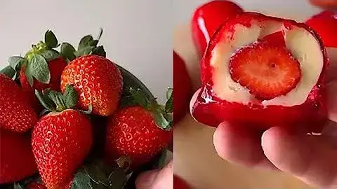 Morango do Amor Crocante com Brigadeiro de Leite Ninho