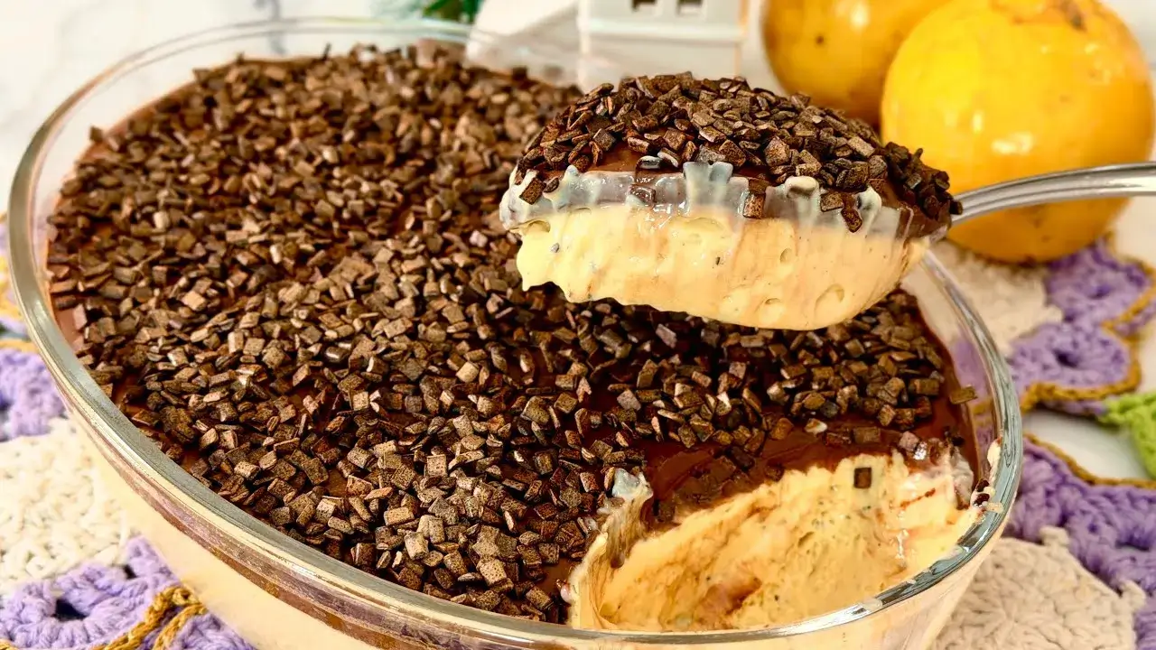 Sobremesa de Maracujá com Ganache Cremosa Fácil no Liquidificador