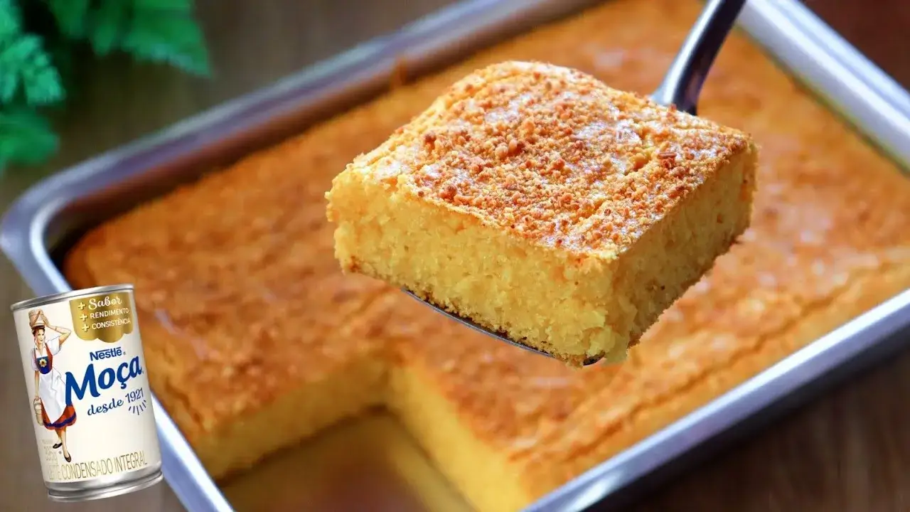 Bolo Moça Caipira Fácil: Sem Ovos e Sem Farinha de Trigo, Fofinho e Prático