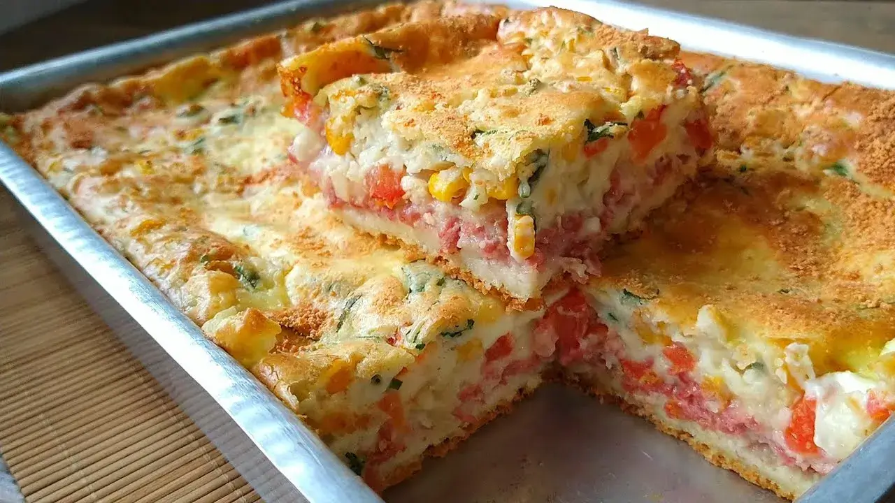 Torta de Calabresa de Liquidificador Fácil e Cremosa para o Lanche