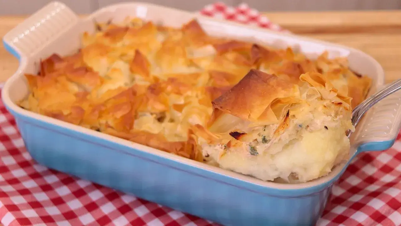 Bacalhau Crocante e Cremoso com Purê e Massa Filo para a Páscoa