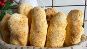 Biscoito de Flocão com Crostinha de Queijo
