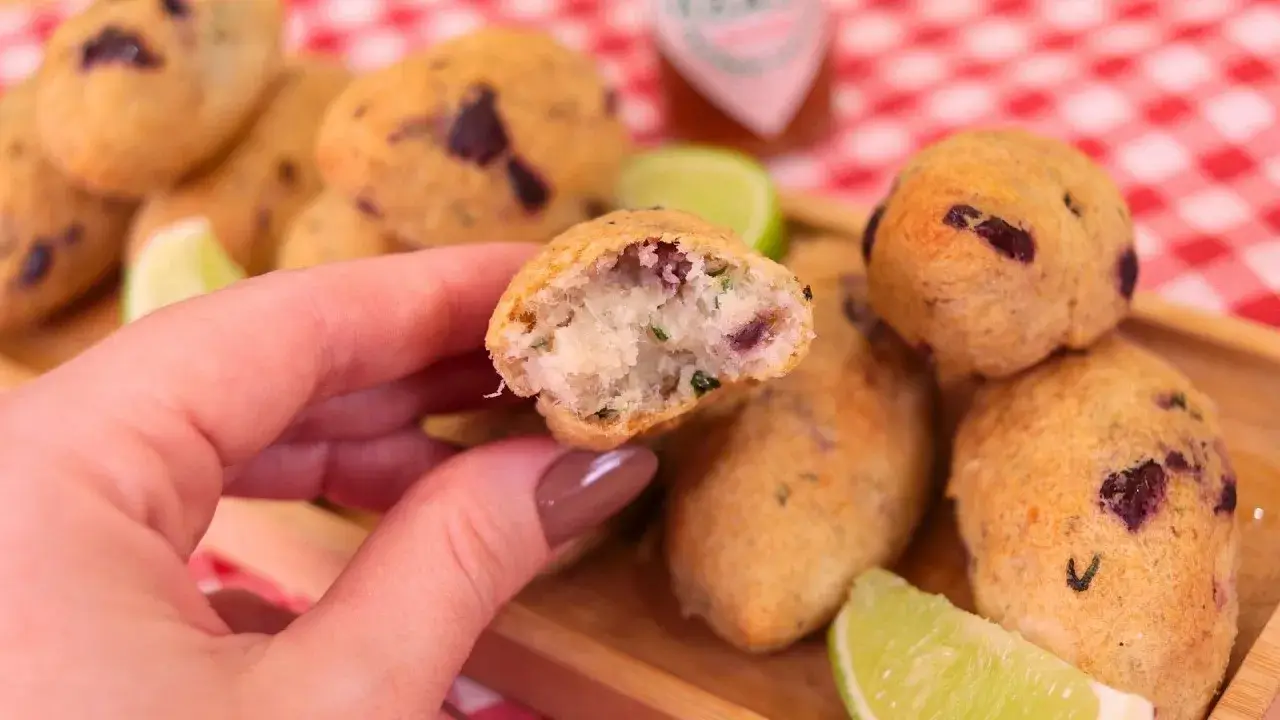 Bolinho de Bacalhau na Air Fryer Sequinho e Cremoso Sem Ovos