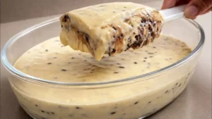 Creme de abacaxi com granulado: Sobremesa gelada fácil para a Páscoa