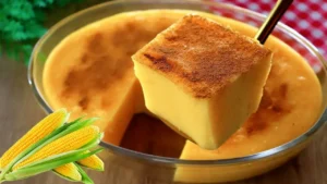 Curau de Milho Verde de Corte Cremoso e Fácil para Servir Geladinho