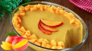 Mousse de Manga Cremoso e Refrescante para Servir Gelado