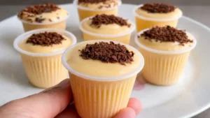 Sobremesa de Maracujá Cremosa com Chocolate em Copinhos Fácil de Fazer